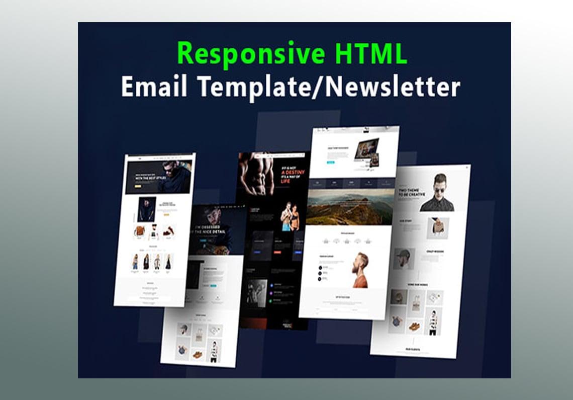 Create responsive, editable email newsletter in HTML or Mailchimp