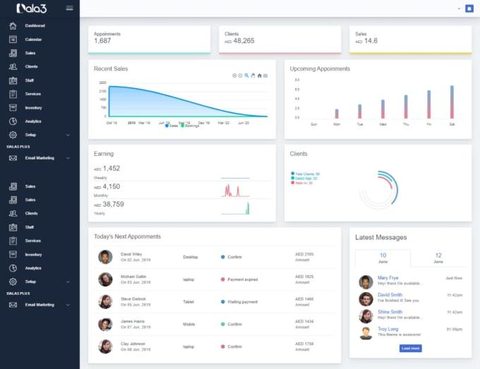 A website with 4 static pages in Reactjs