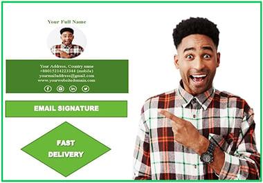 I will design beautiful email signature