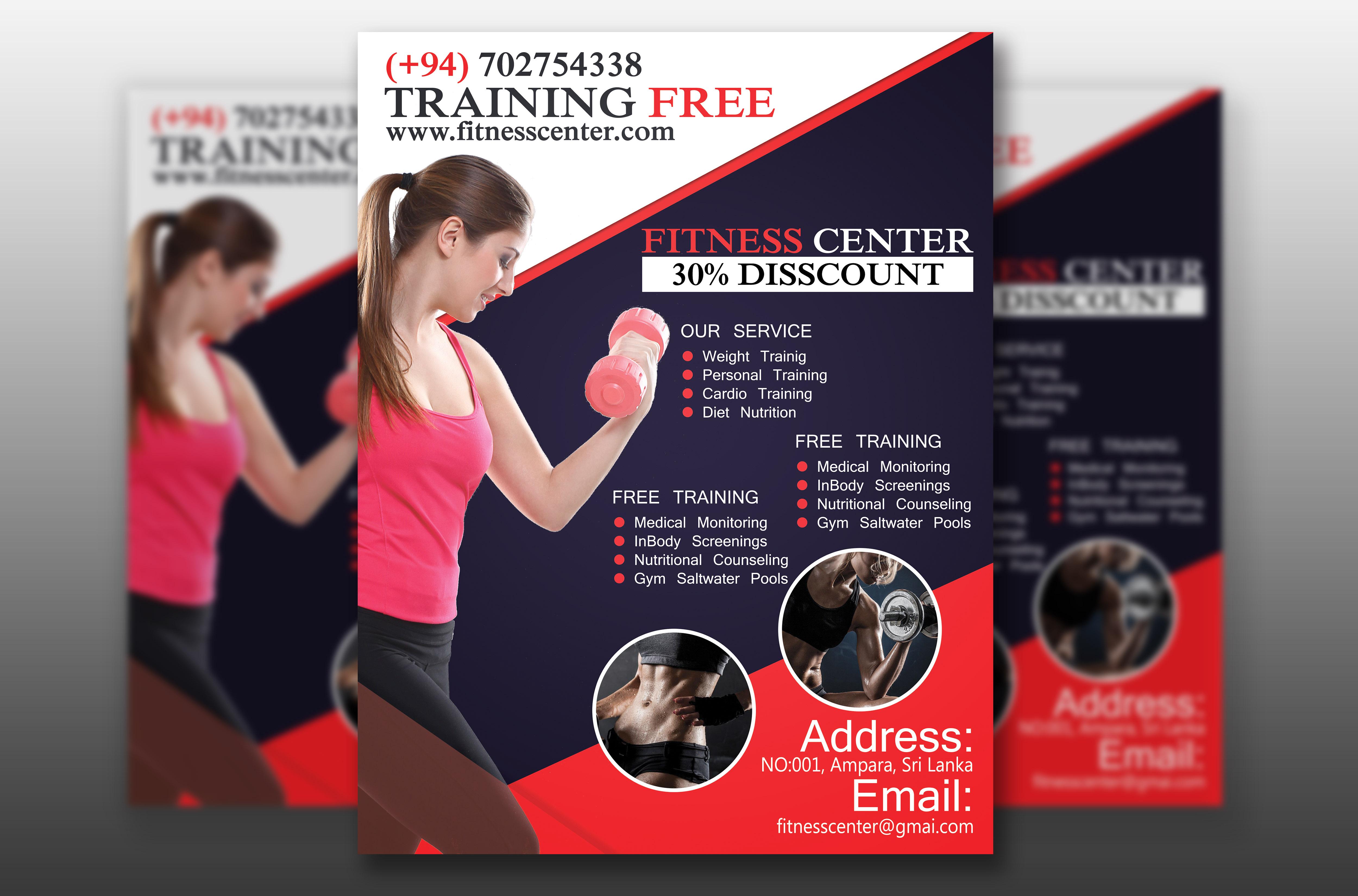 I will make creative fitness, gym, workout, sports flyer brochure, and poster
