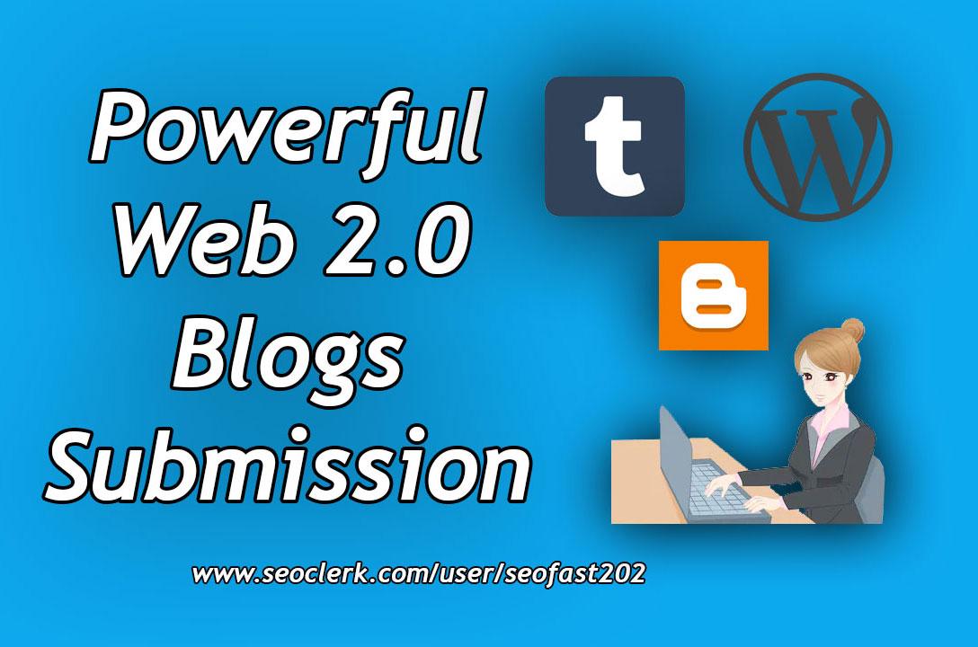 Powerful 30 web 2.0 Blogs SEO package
