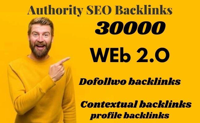 I will build authority web 2 0 dofollow backlinks, contextual backlinks