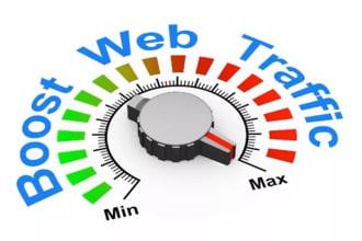 30,000 REAL WEBSITE TRAFFIC worldwide to your targeted Blog/website