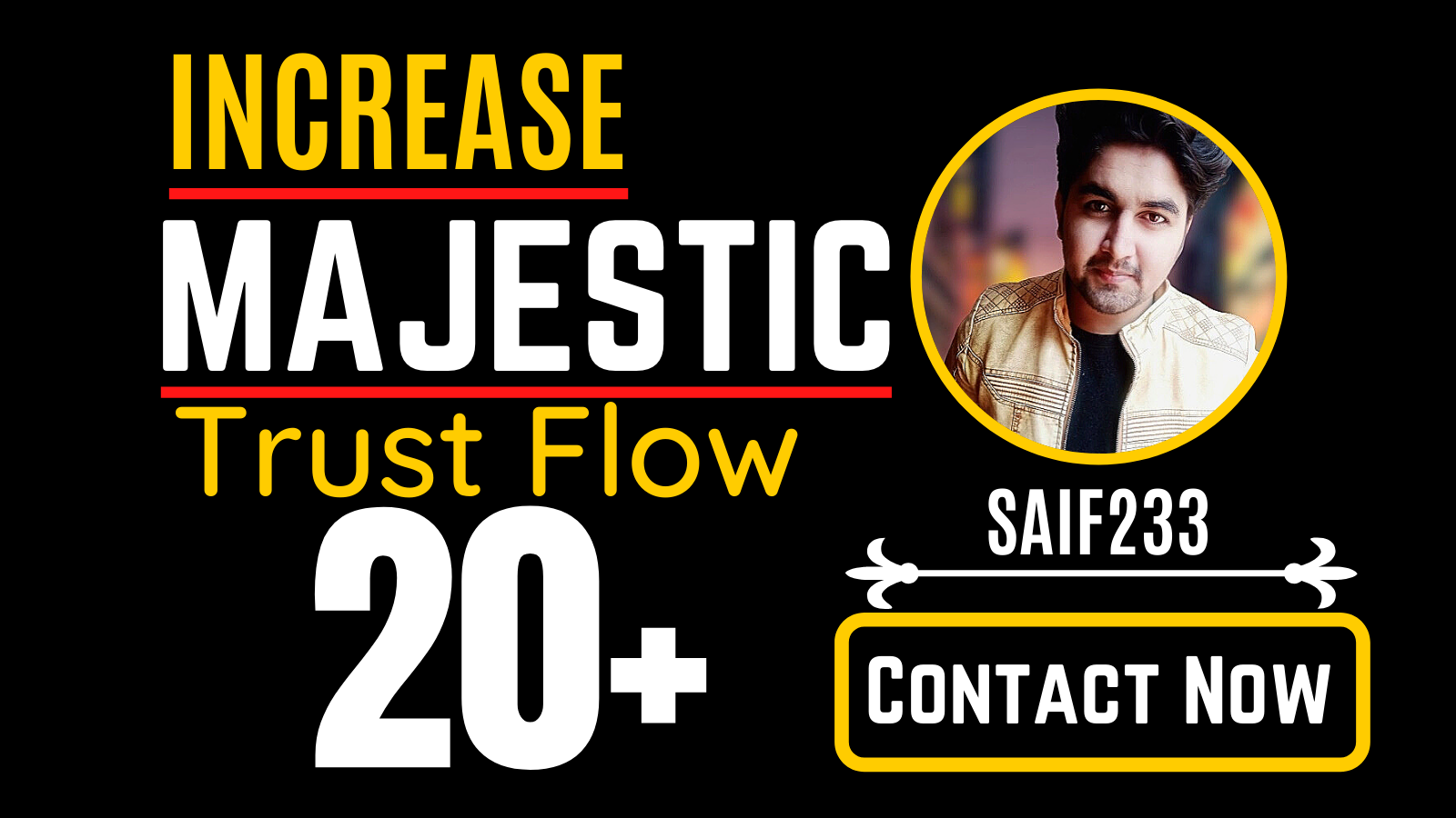 I will increase trust flow, majestic tf 20plus guaranteed