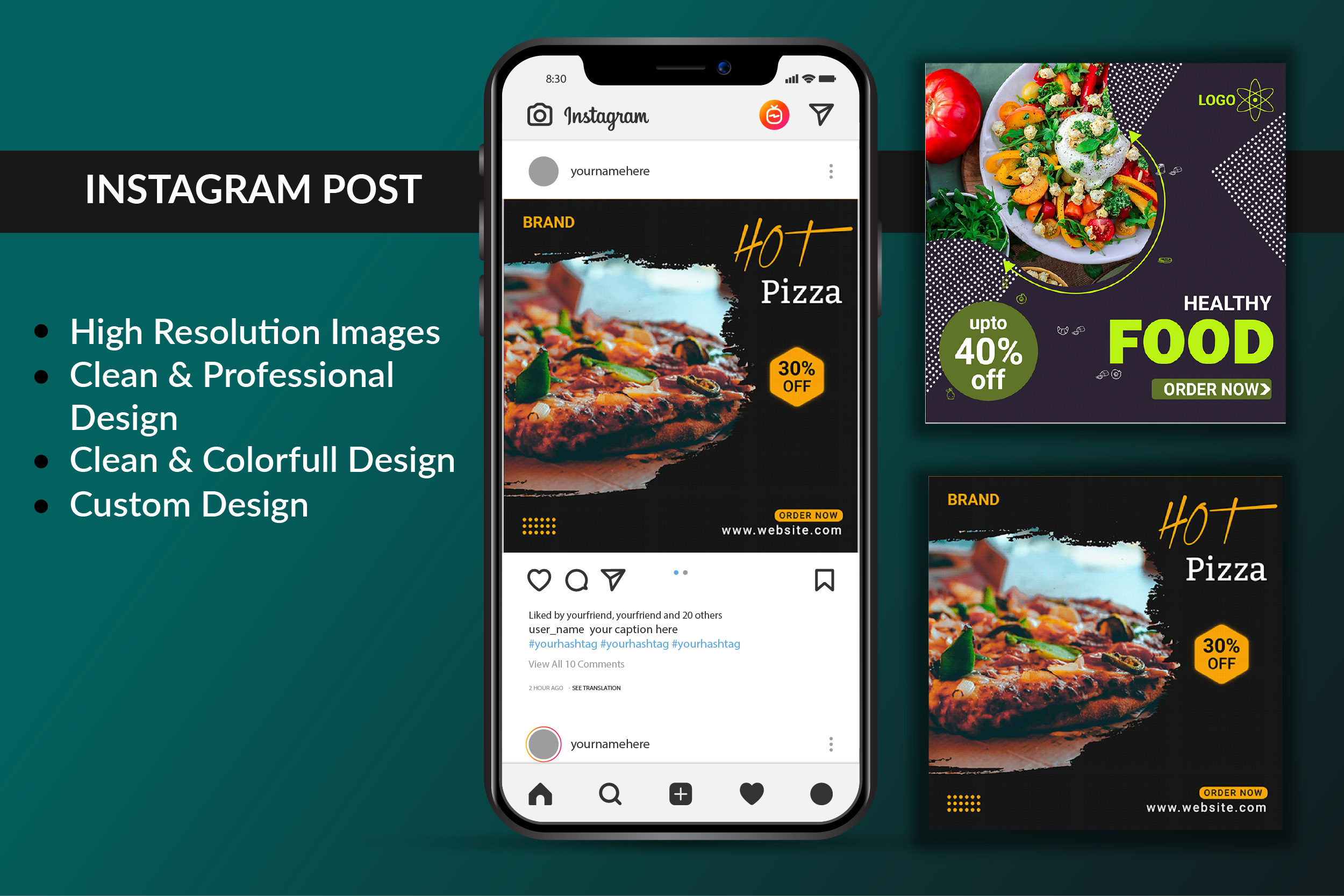 I will design premium quality Instagram post professionally.