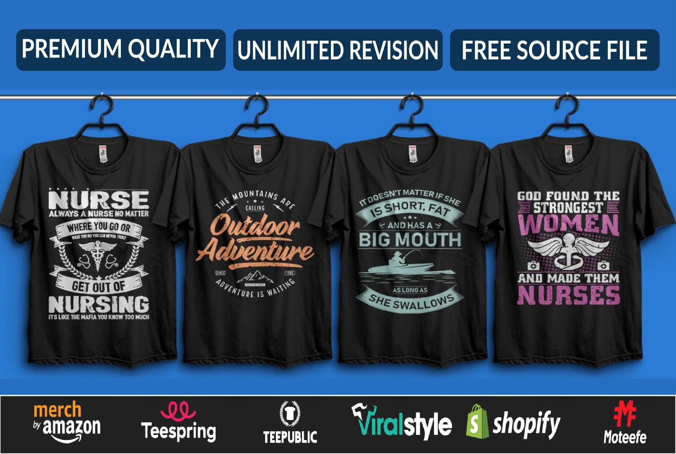 I Will do custom, modern, trendy and unique t shirt design.