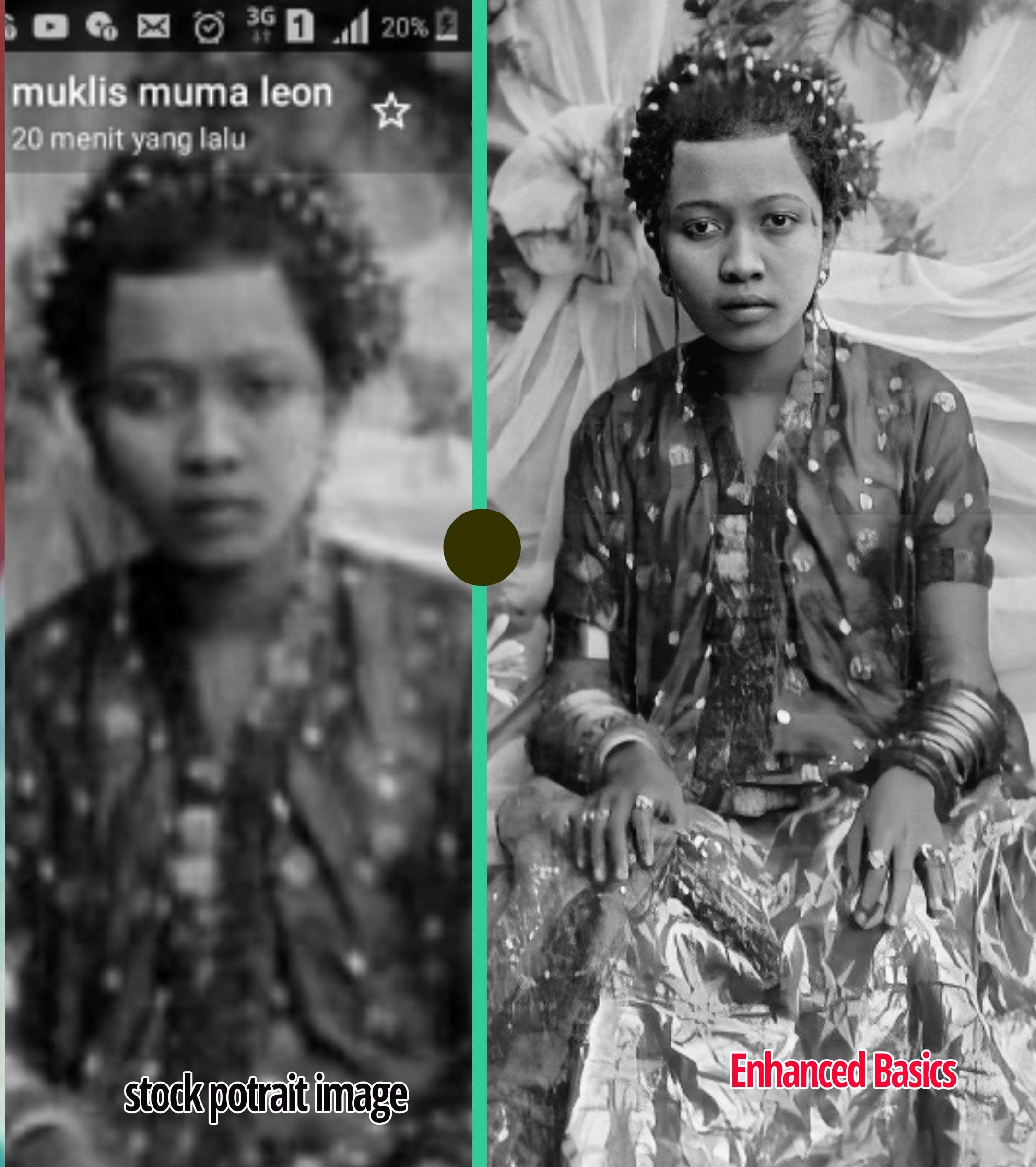 I will sharpen a low resolution or blurry portrait images to high definition