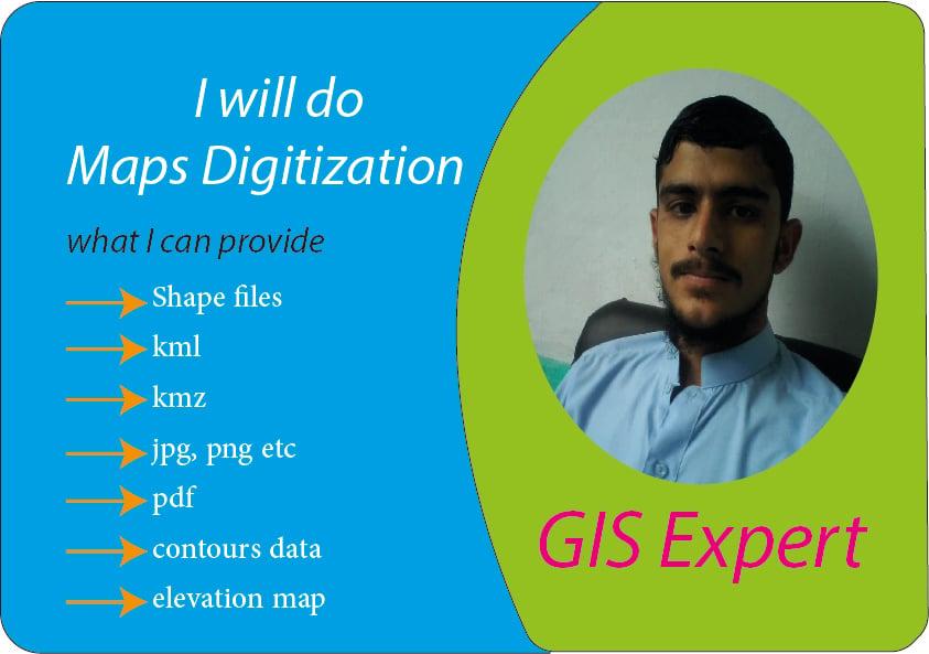 I will do any map digitisation in gis