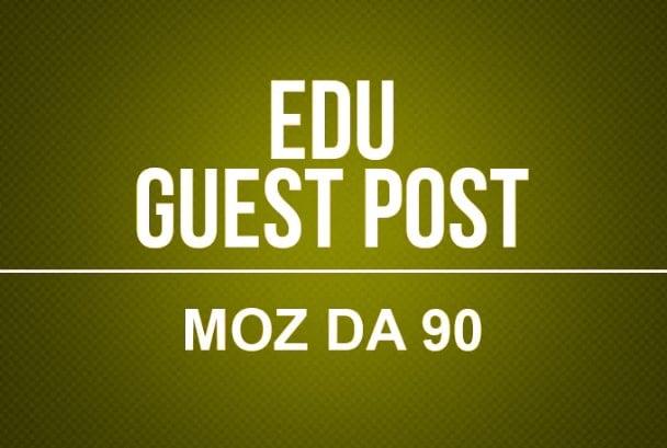 Write And Publish 20 EDU Guest Post With DA45 to 90+