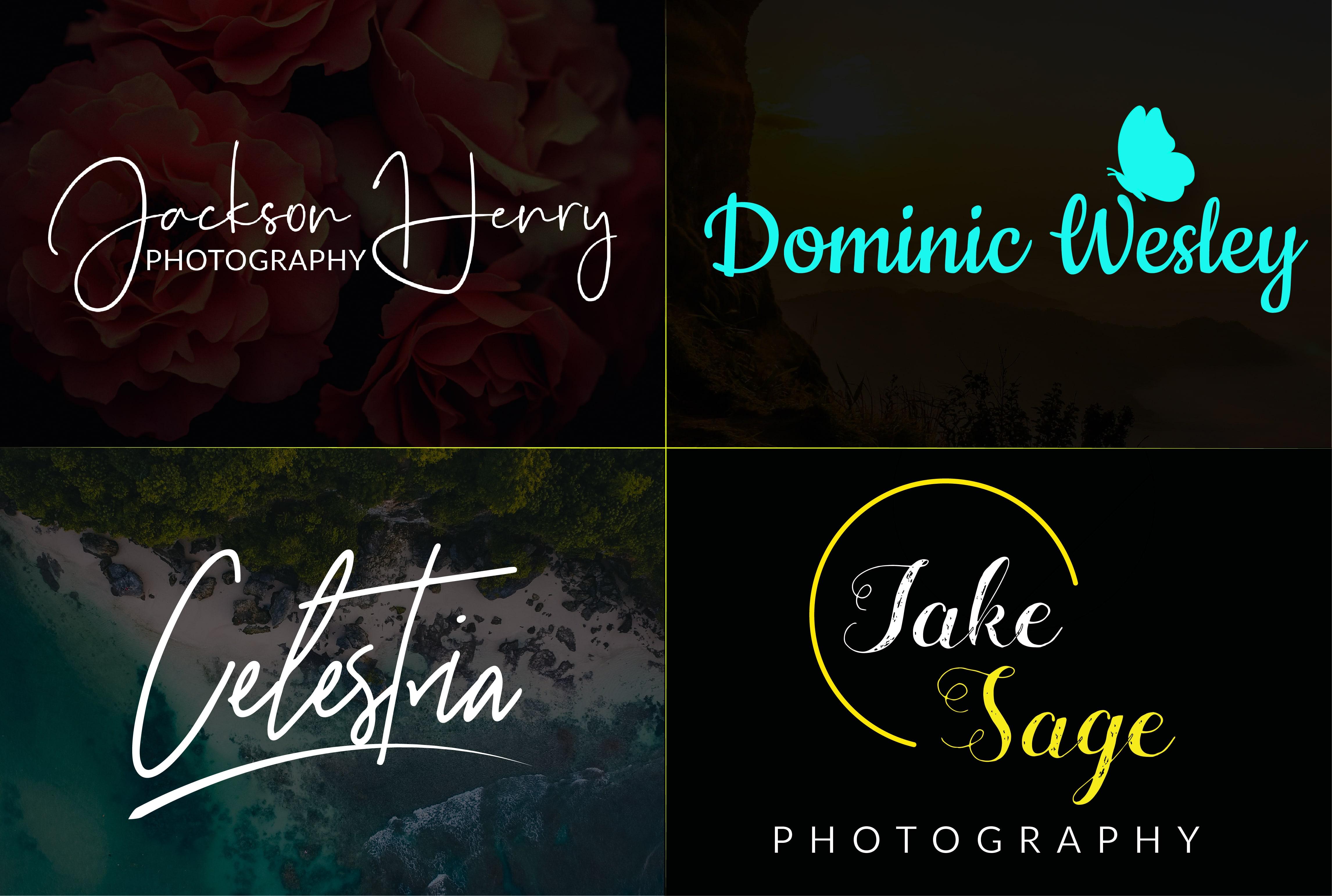 design signature, scripted, calligraphy, handwritten logo