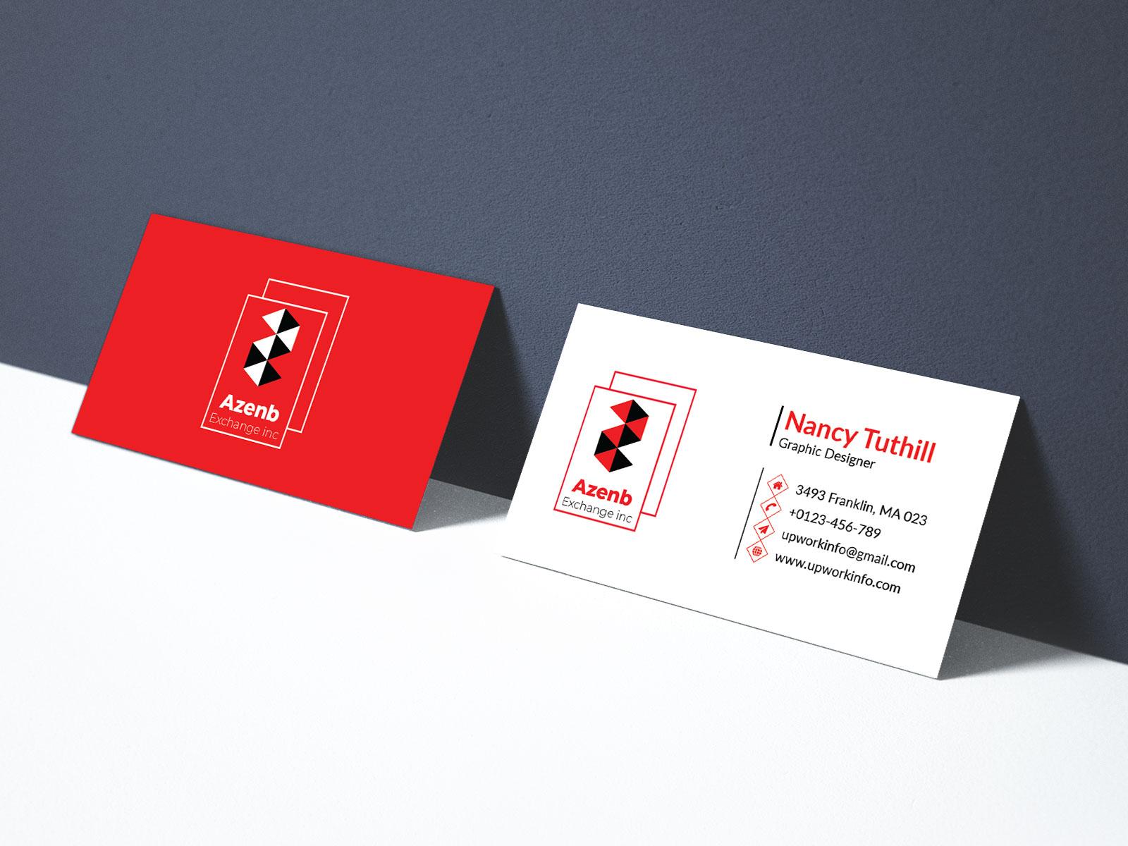 I will do a modern minimalist corporate business card design In 24 Hours
