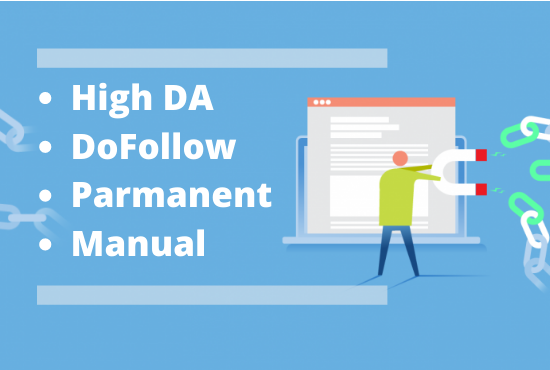 I will create high DA 200 profile backlinks manually 