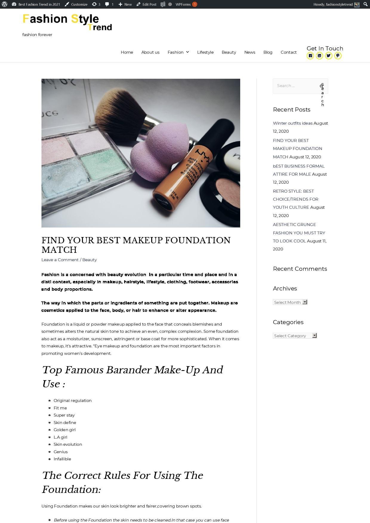 I will write fashion,beauty and lifestyle articles or blog post for your website