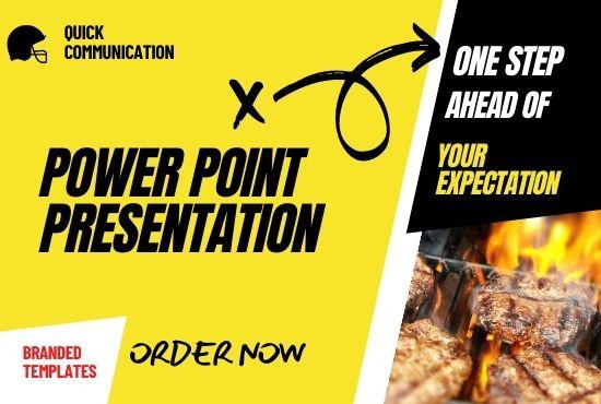 I will create impressive business powerpoint presentation