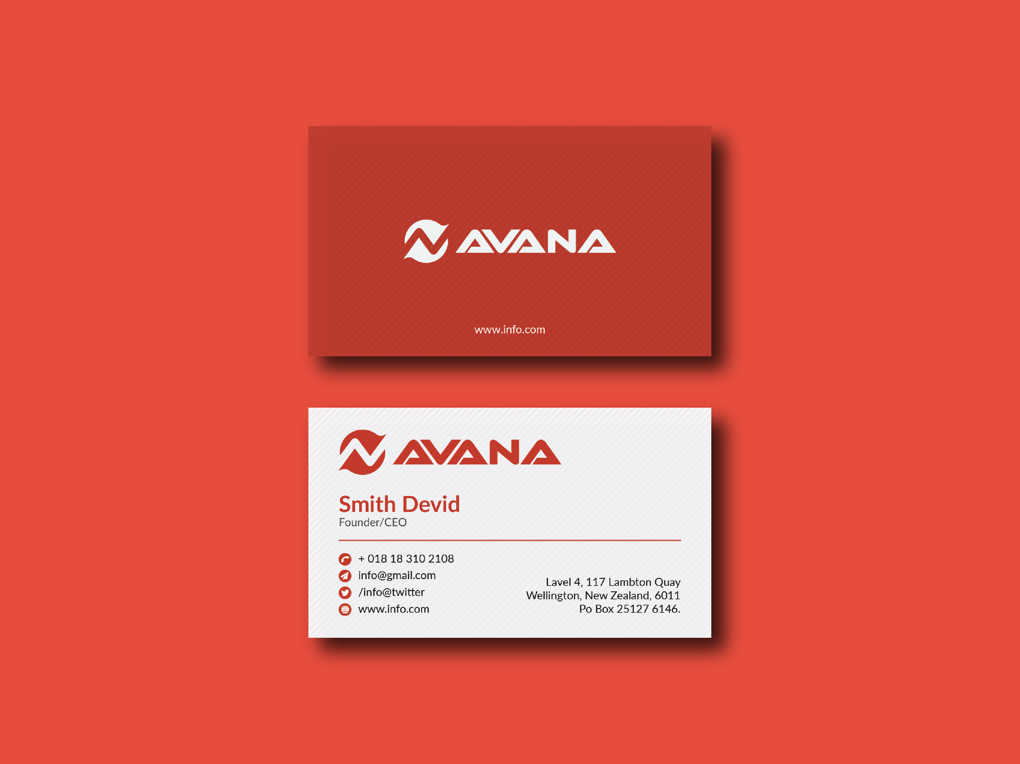 I will create a clean and modern business card within 24 Hour 