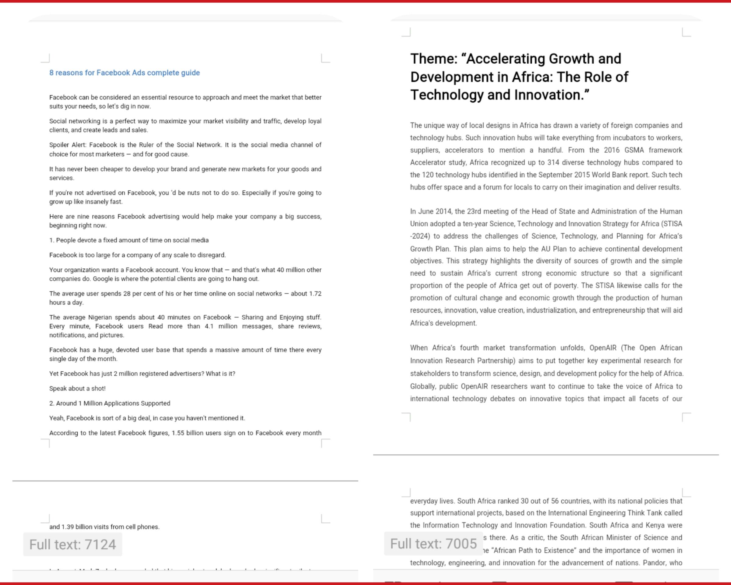 500+ words Original viral article Write ups for blog post or websites on any niche