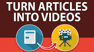 I will convert any blog post or article into a faceboook, or instagram video story