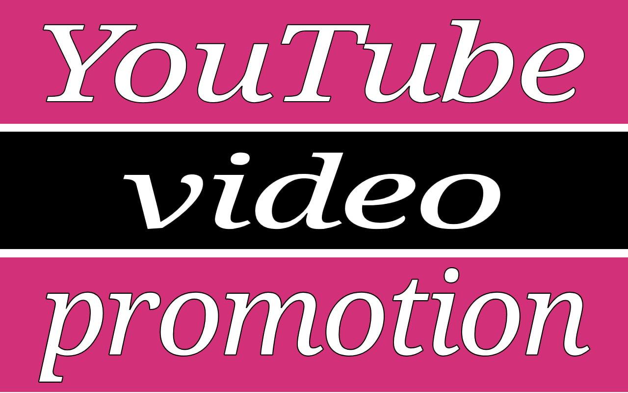 Manually YouTube video promotion via world-wide real users