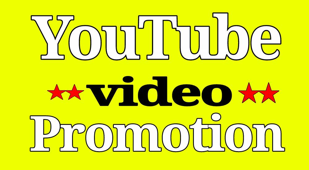 Safe YouTube Promotion via world-wide real users and fast delivery 