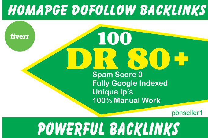 I will do 30 DR 50 to 70 dofollow seo homepage backlinks