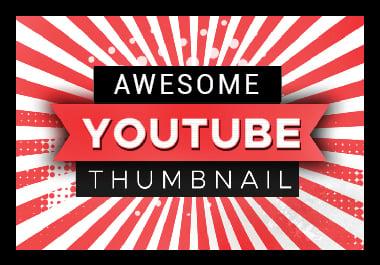 i will do eye catchy youtube thumbnail