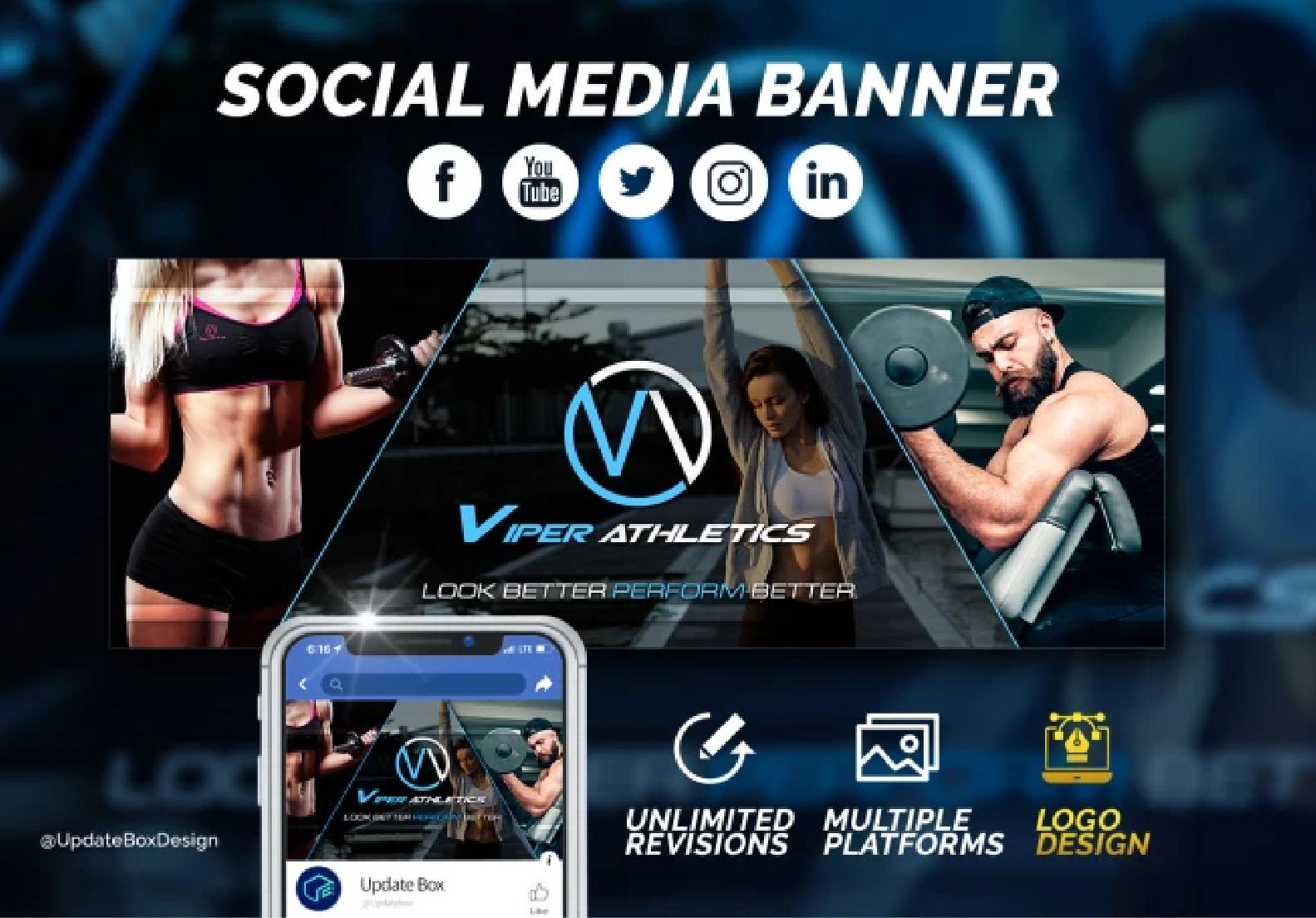 I will design 2 great youtube banner design