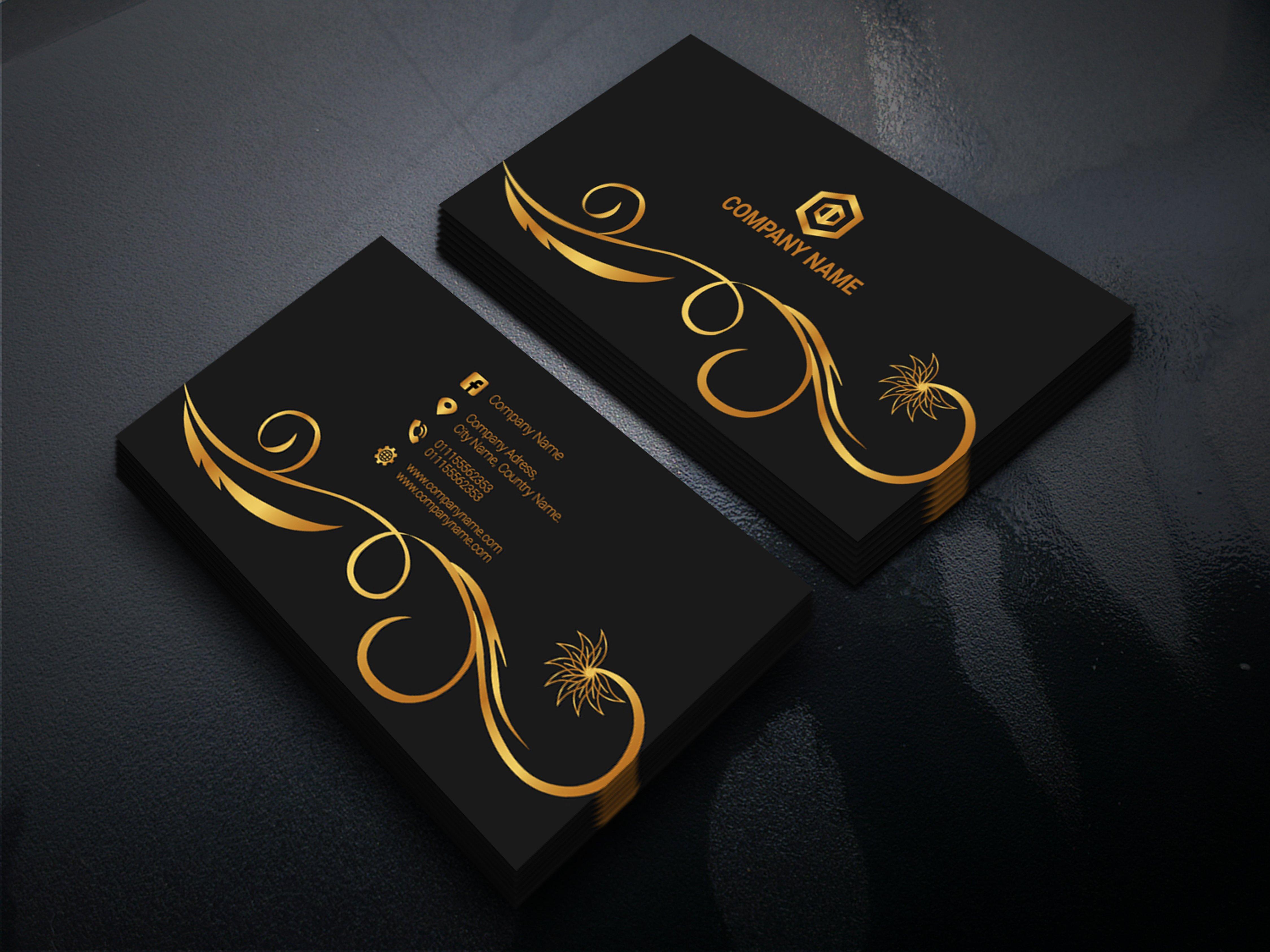 I will create a unique and luxury business card design