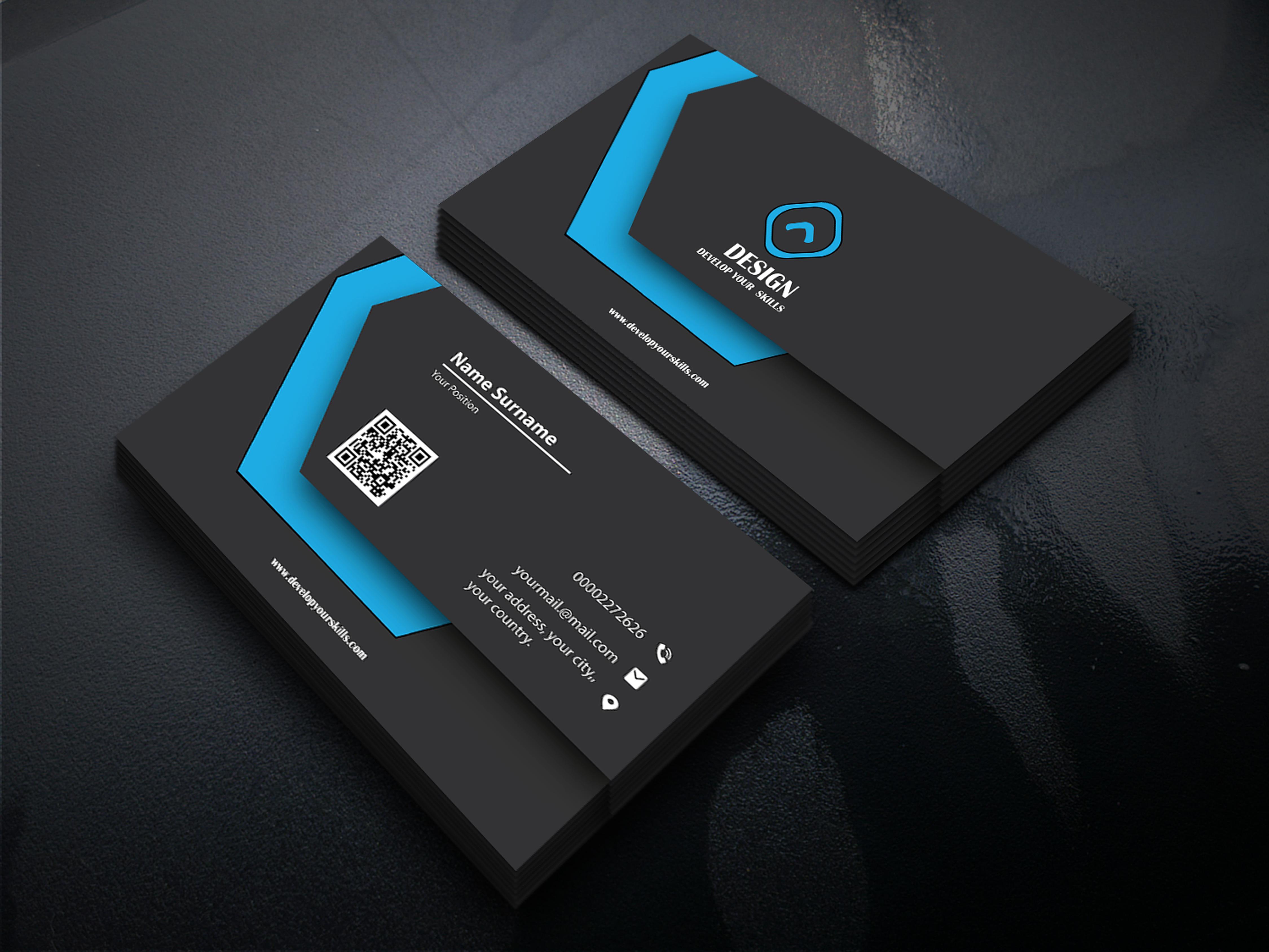 I will create a unique and luxury business card design