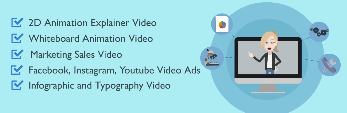 I will create a Professional 2D Animated Explainer video