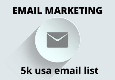 5 K usa email list for marketing 