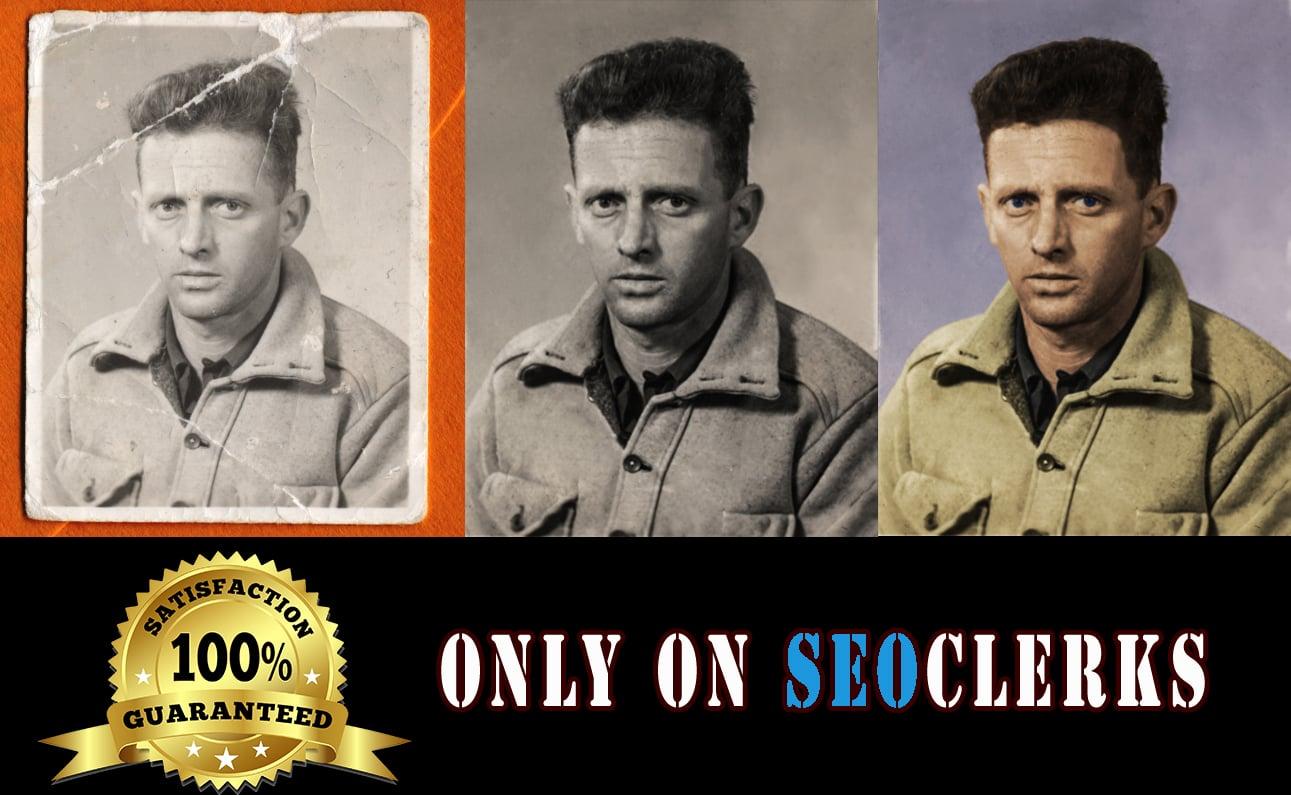 	I will restore old photos, fix, and colorize