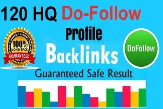 Build Up 120 Home Page Backlinks All Dofollow High Quality Backlinks.