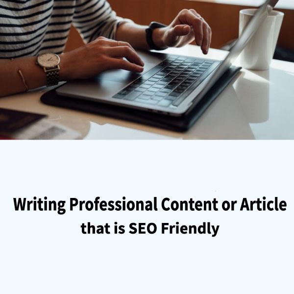 I Will Write Professional Content or Article that is SEO Friendly 