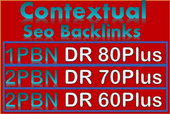 I'll create 5 High Authority dr contextual pbn backlinks for google top ranking 