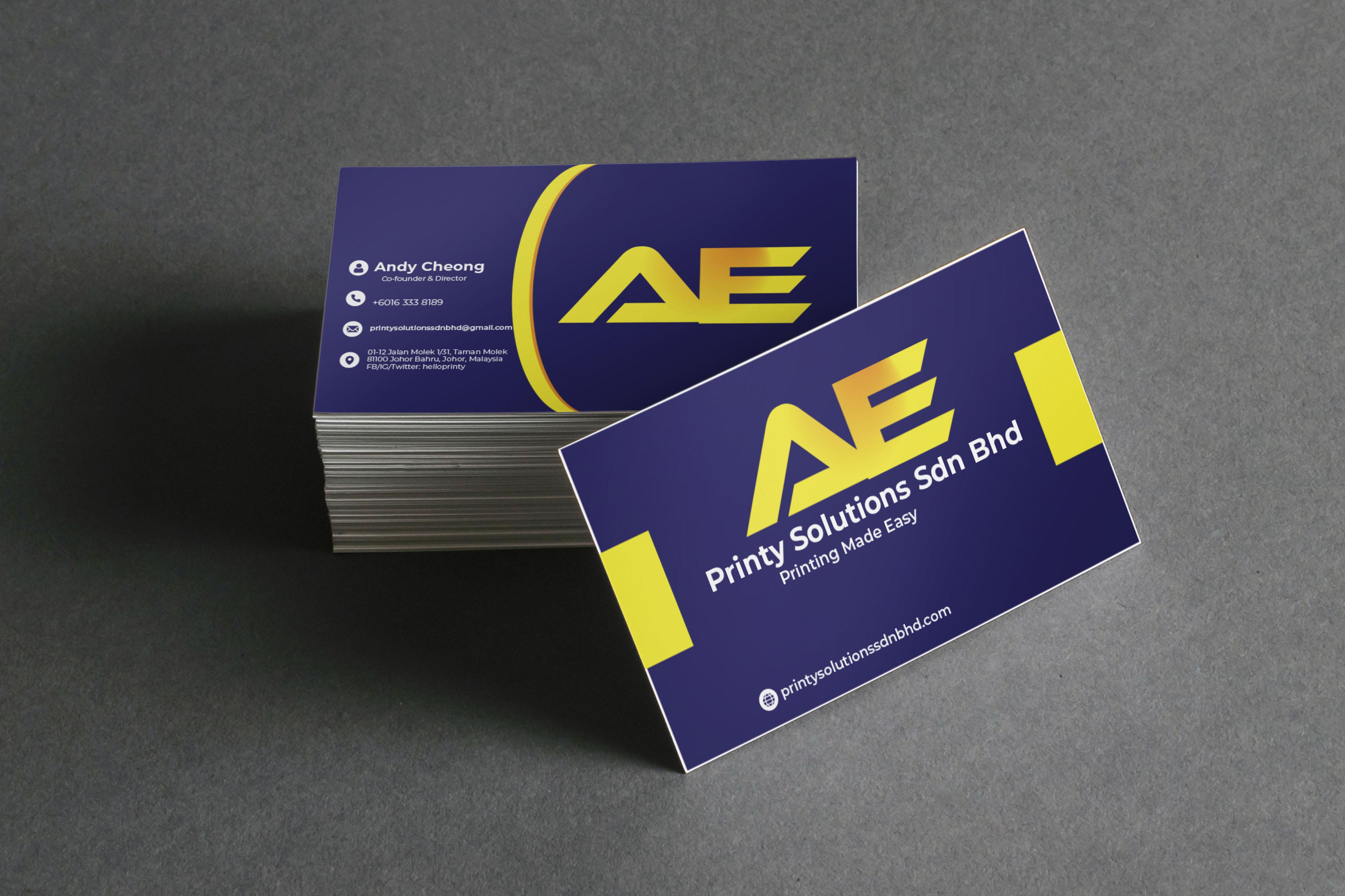 I will design professional modern minimal business card and logo for you.