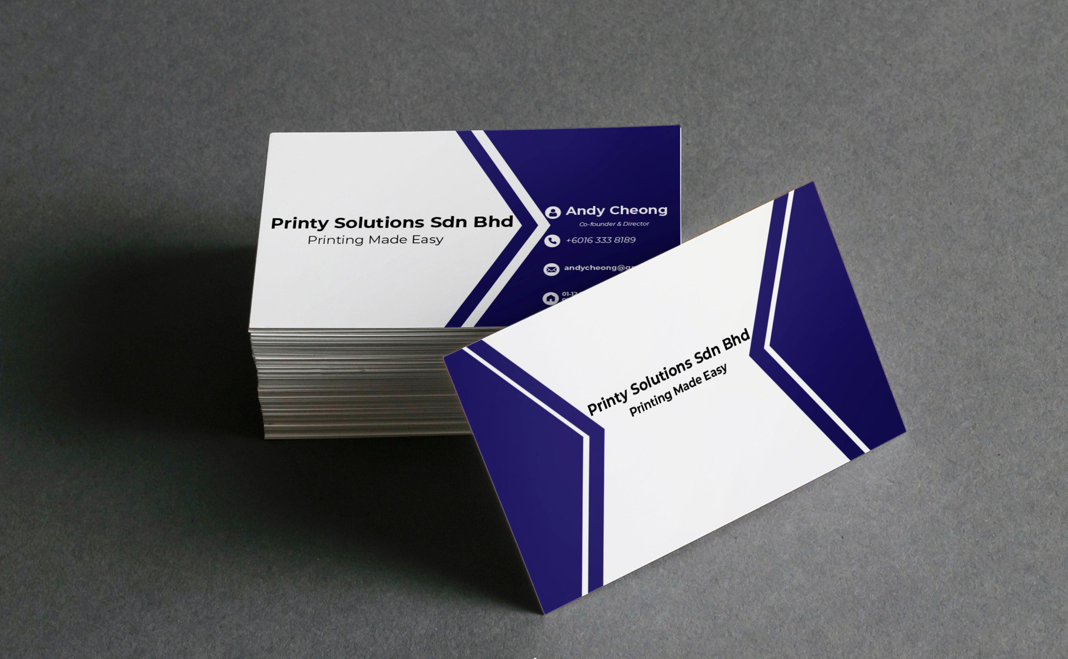 I will design professional modern minimal business card and logo for you.