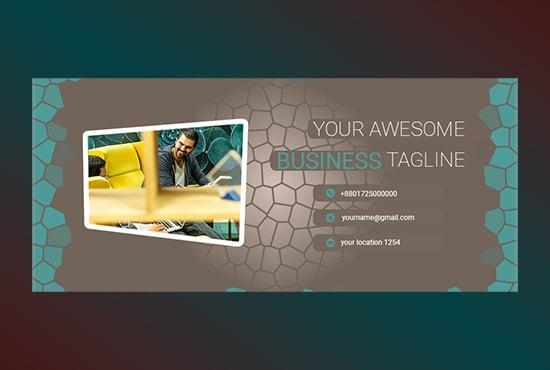 I will make professional facebook cover for you