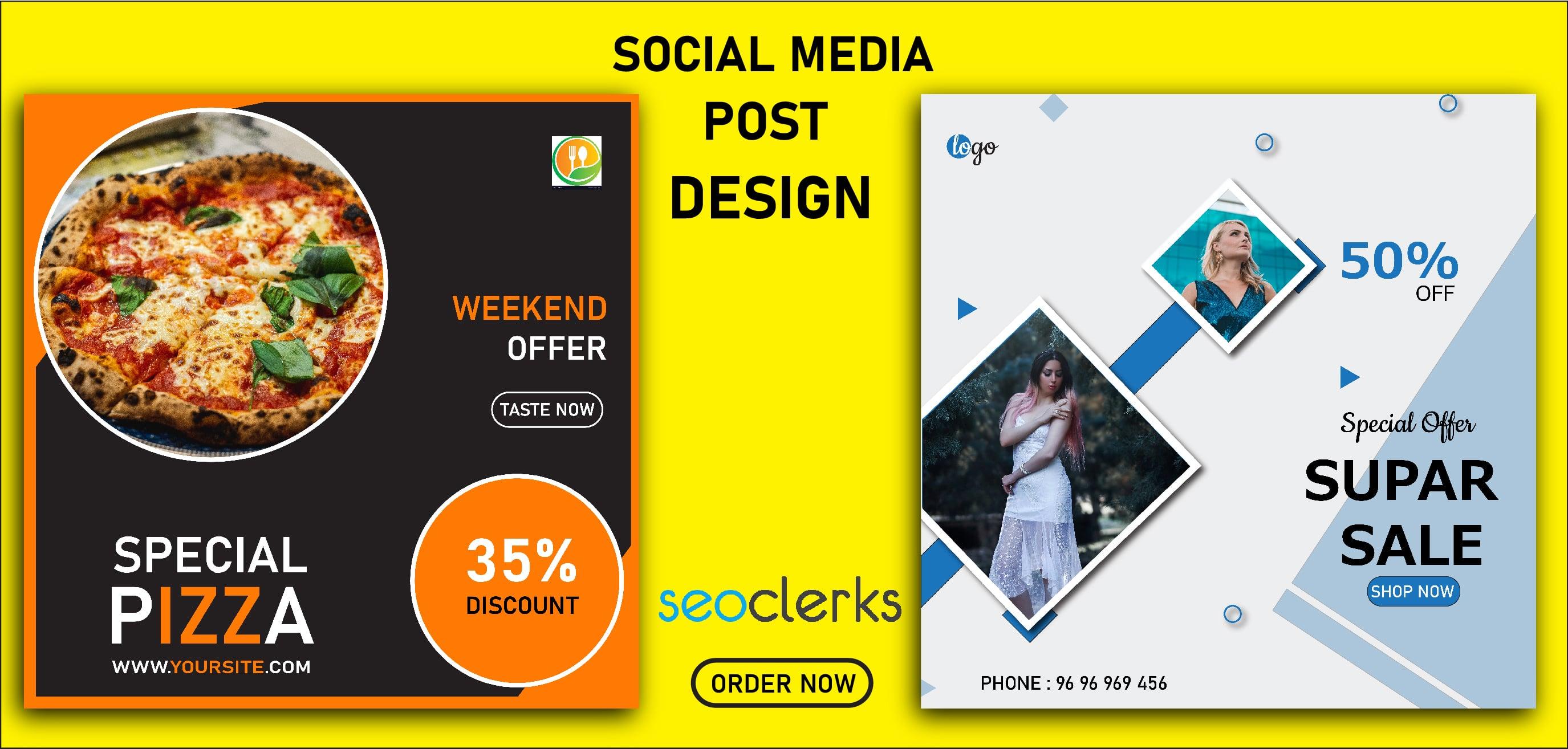 I will design creative social media posts