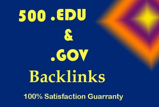 Unique 500 edu gov HQ safe SEO backlinks from authority site