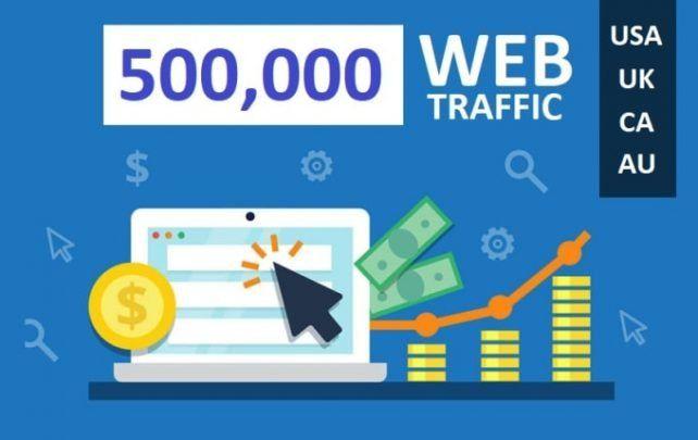 500,000 web traffic worldwide from TOP Social Media for