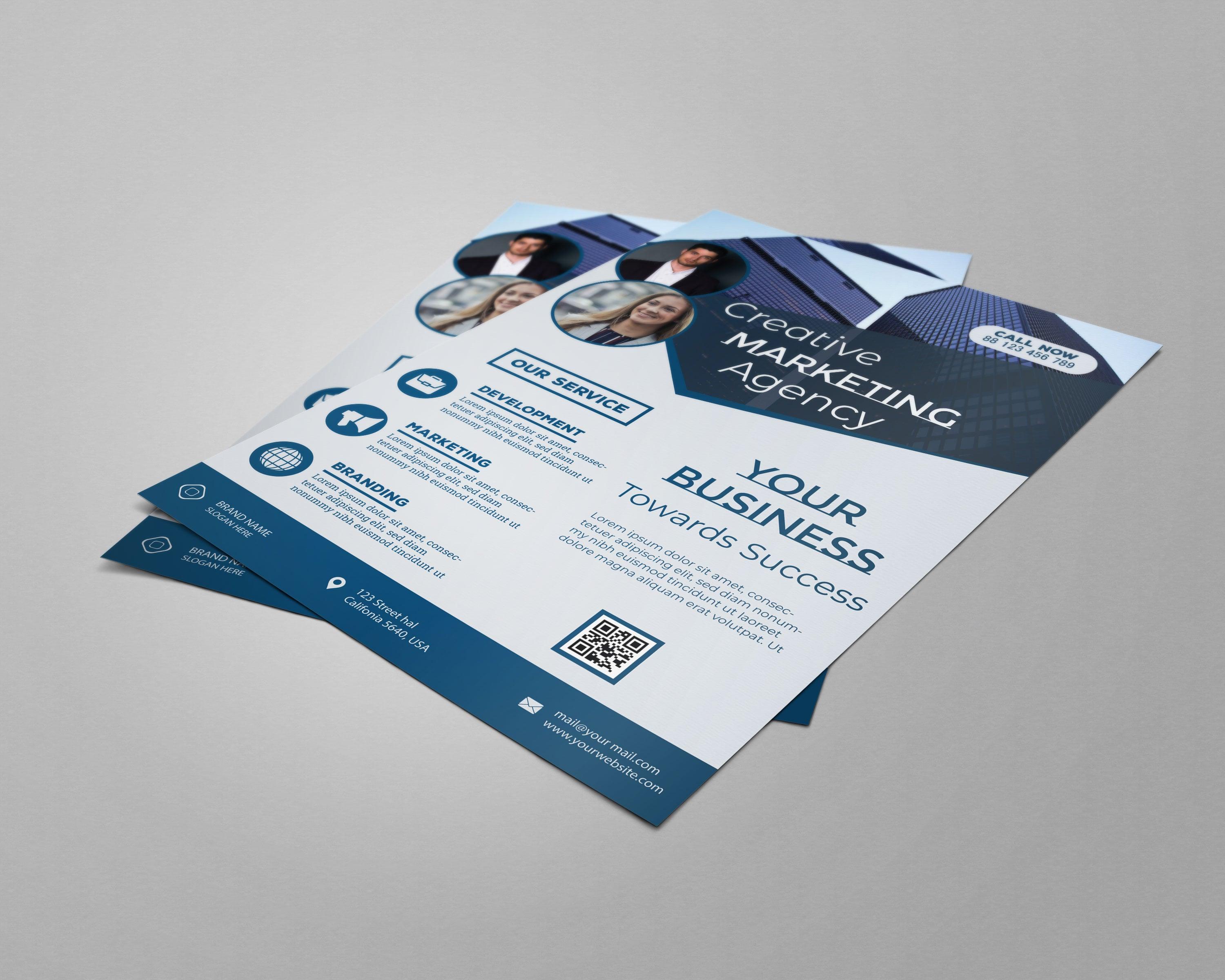 I will design modern business flyer poster for you within 19 hours