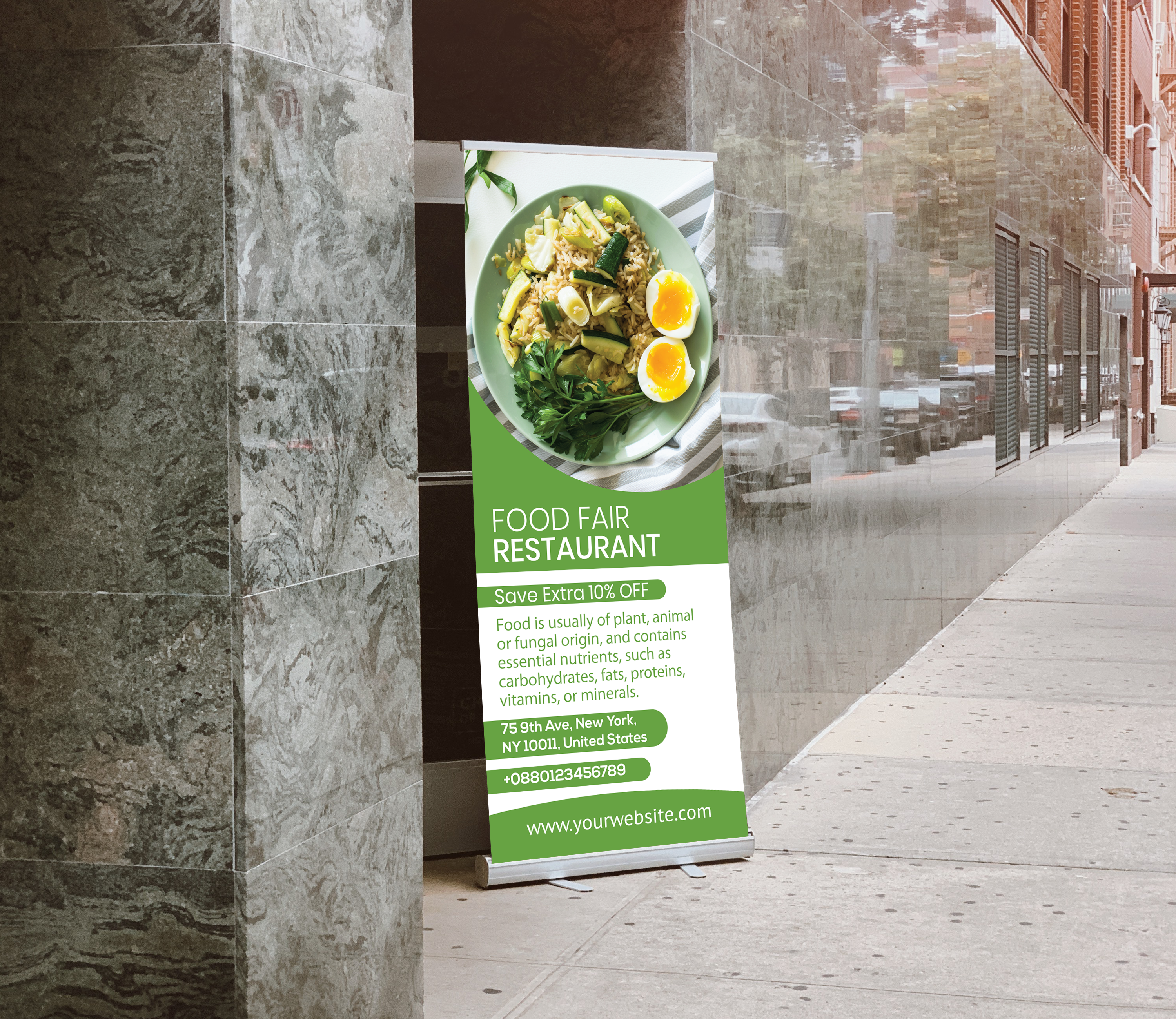 I will design roll up banner for your company