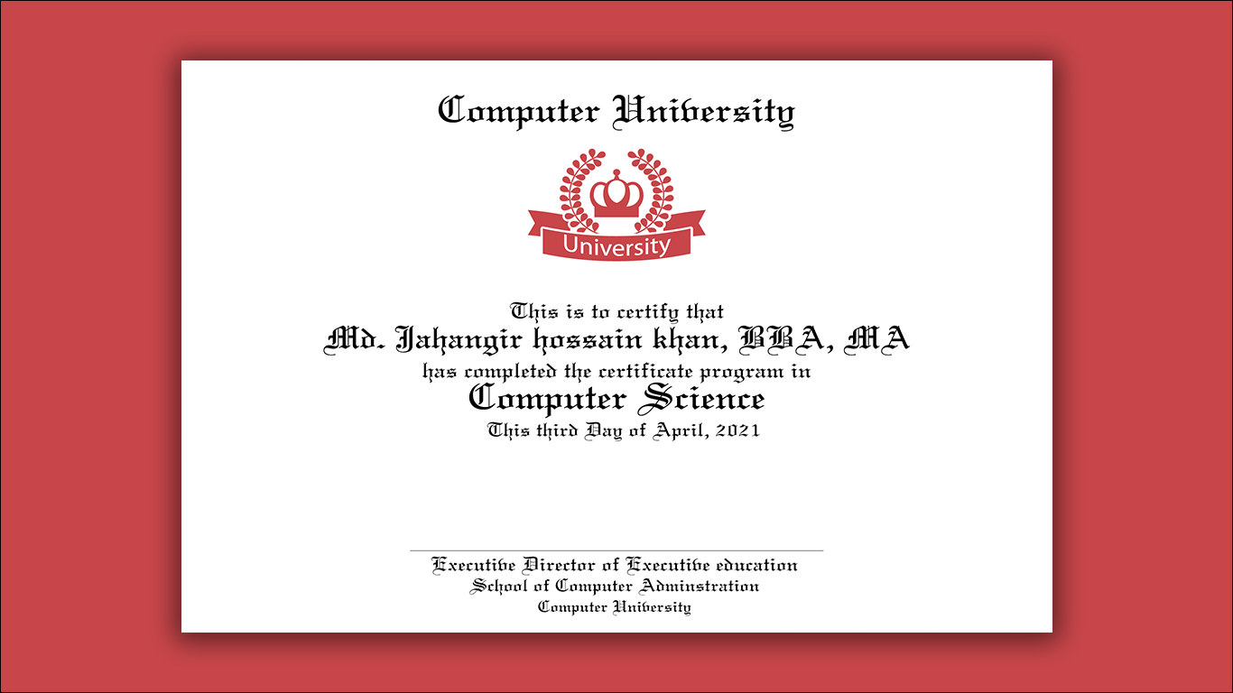 I Will design diversity of Certificate designs within 24 hours