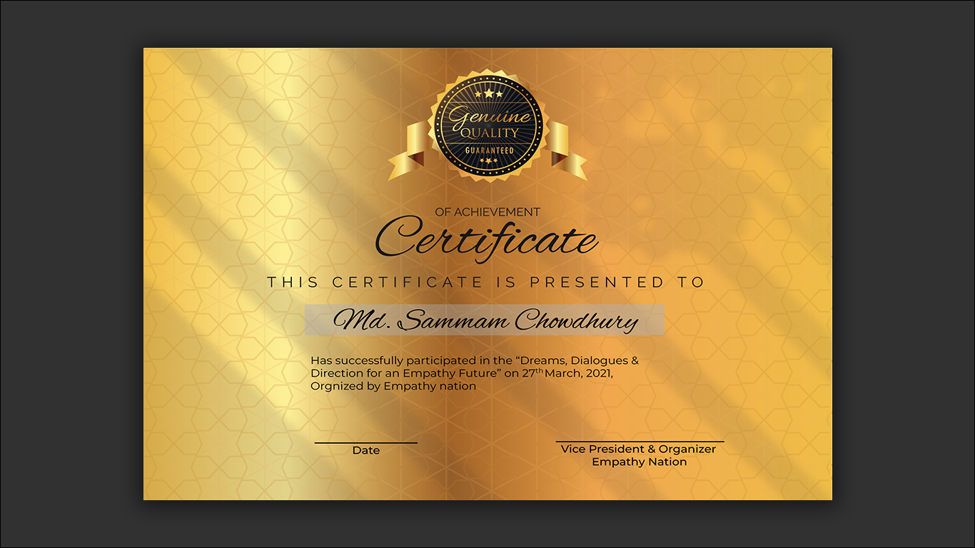 I Will design diversity of Certificate designs within 24 hours