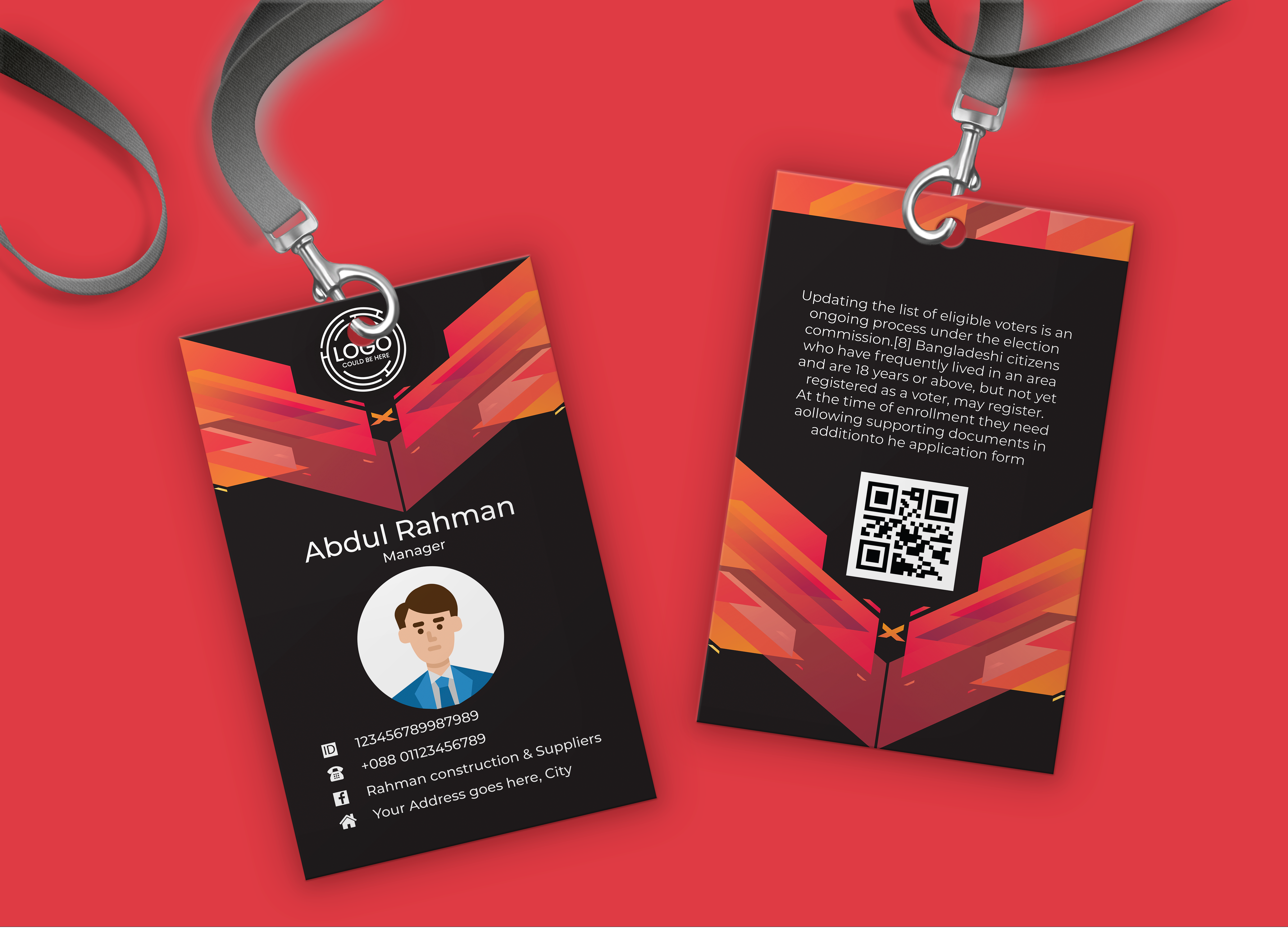 I will design Professional Id Card Design for your Business