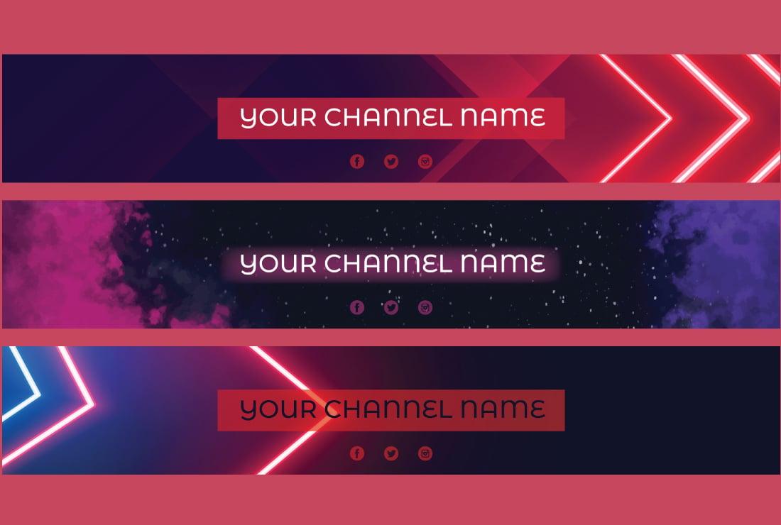 I will design creative Youtube Banner 