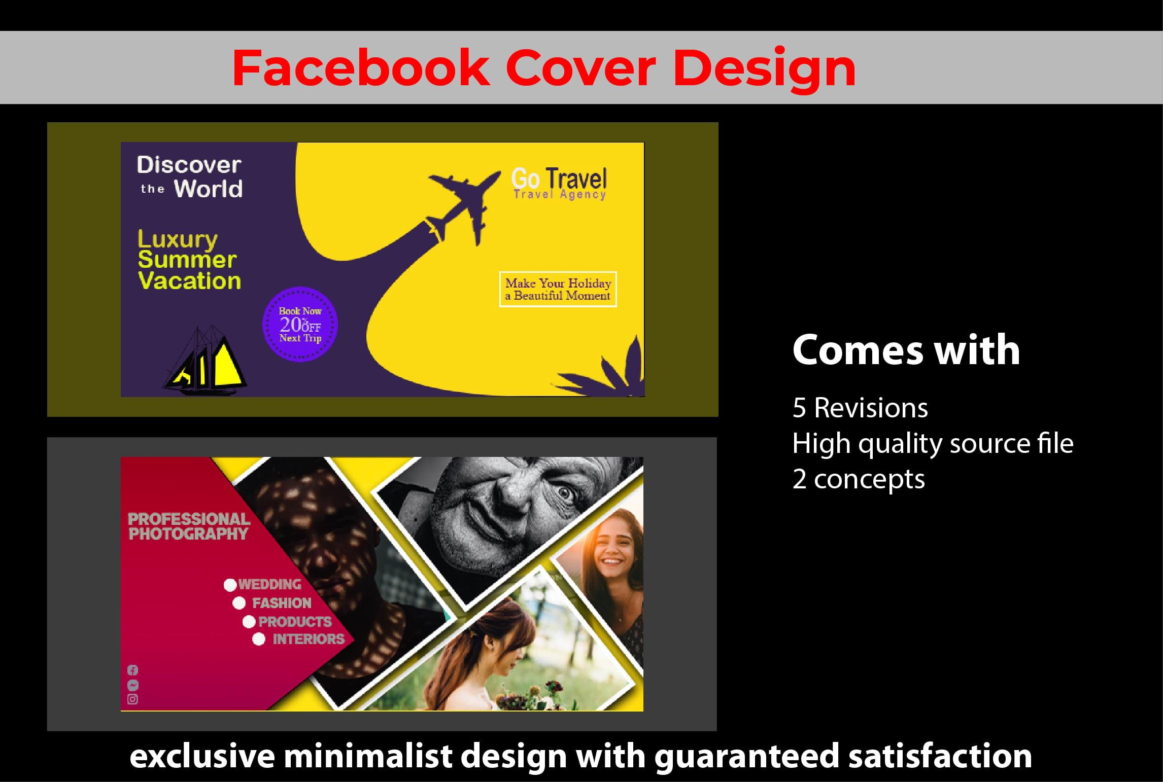 I will make you a professonal facebook cover design for more impression