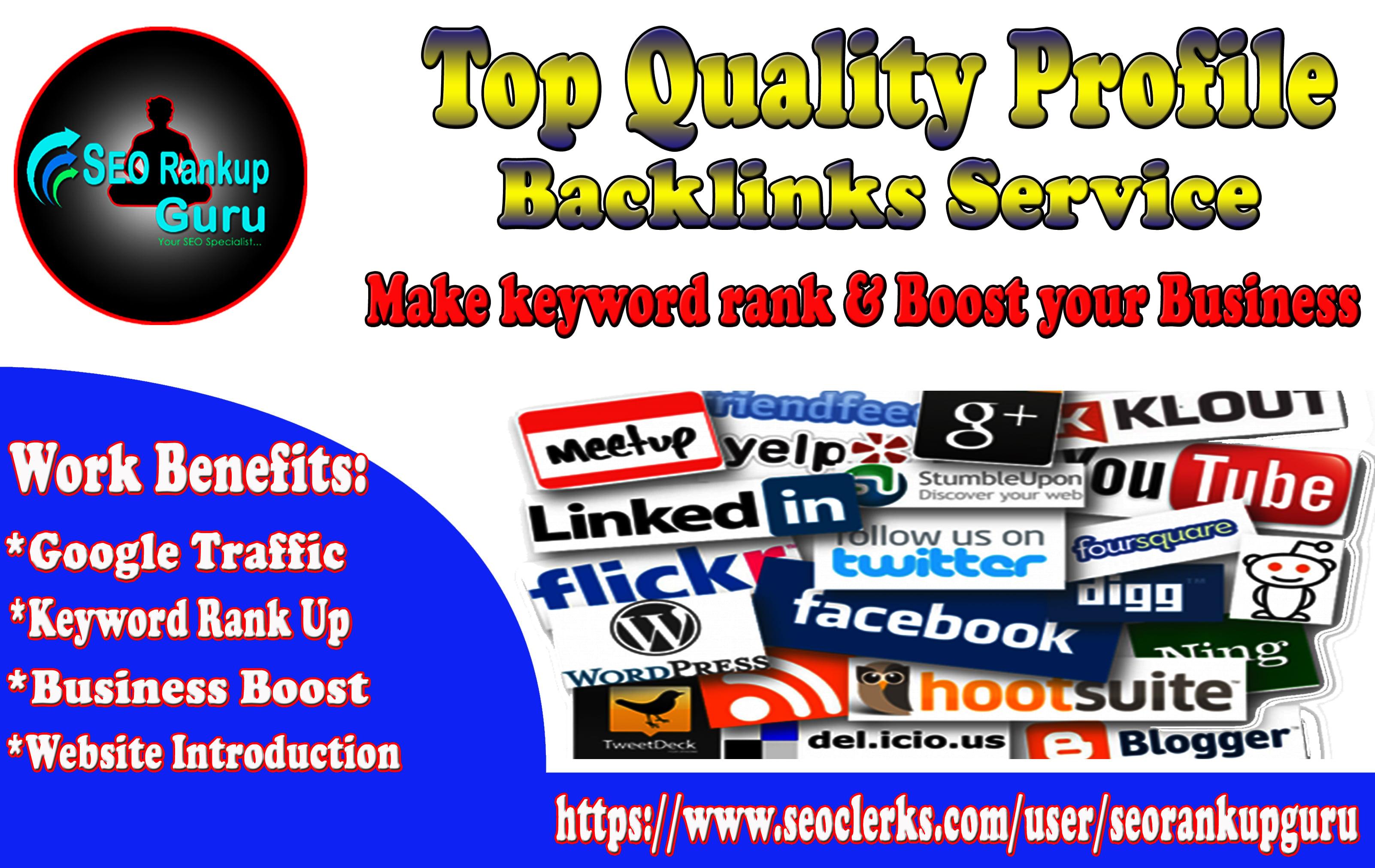 Top 150 Unique High DA Profile Backlinks Service For Website Rank Boosting