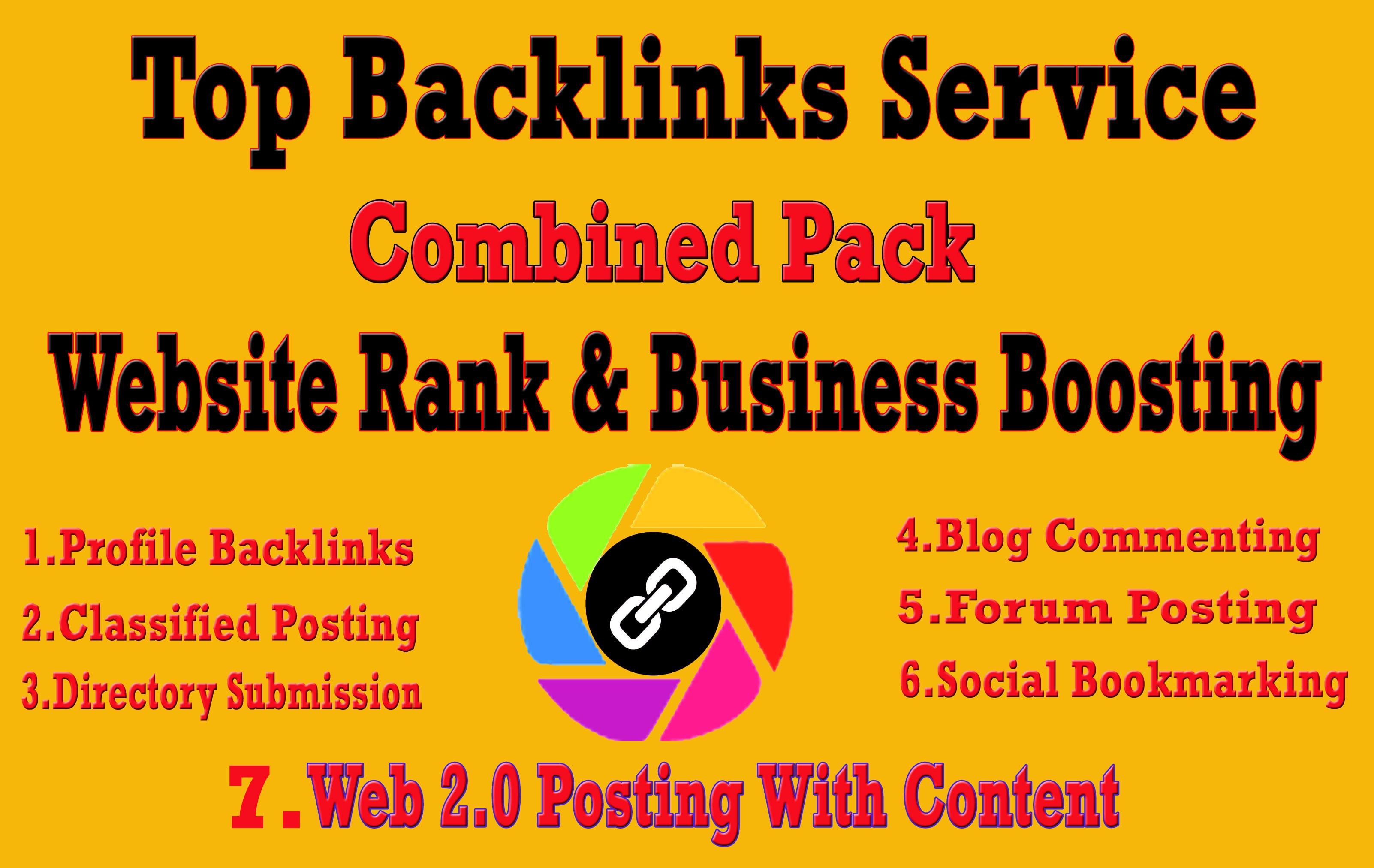 I Will Do Top Combined Backlinks Service for Package-1