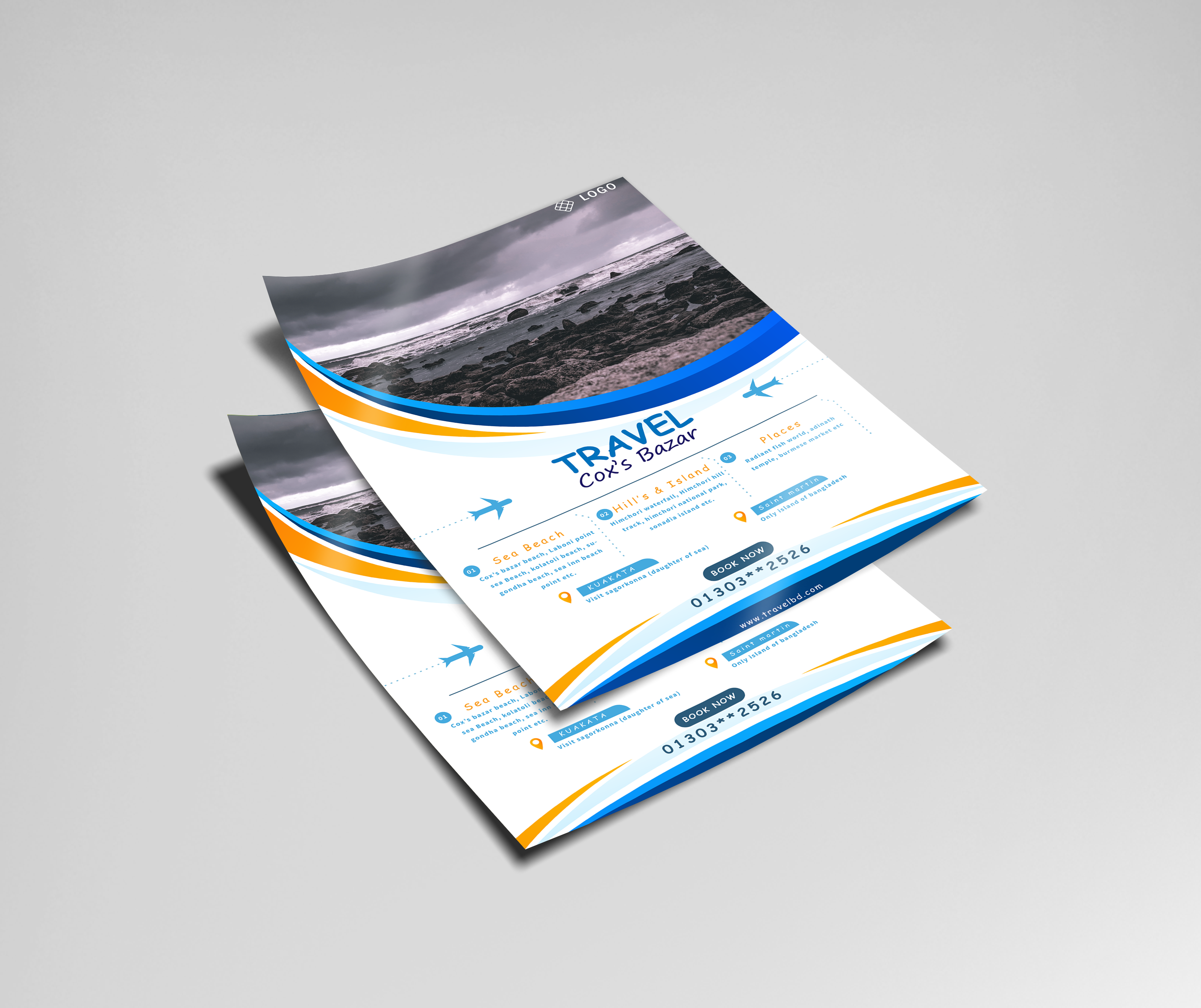 design professional business flyer brochure catalog banner leaflet 